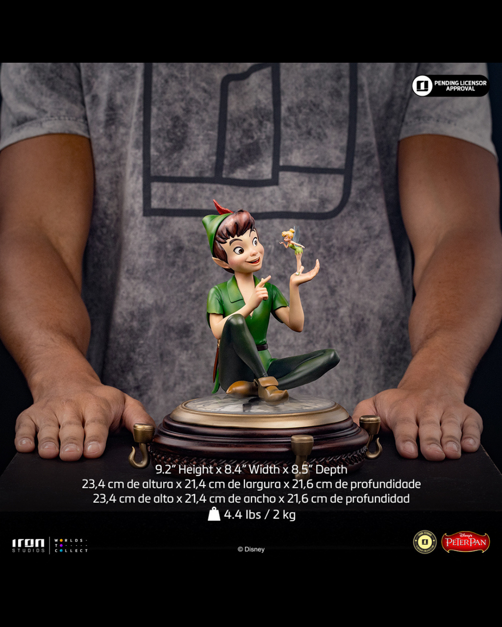 Iron Studios Vintage Collection 1/10 Disney Classics Peter Pan & Tinkerbell
