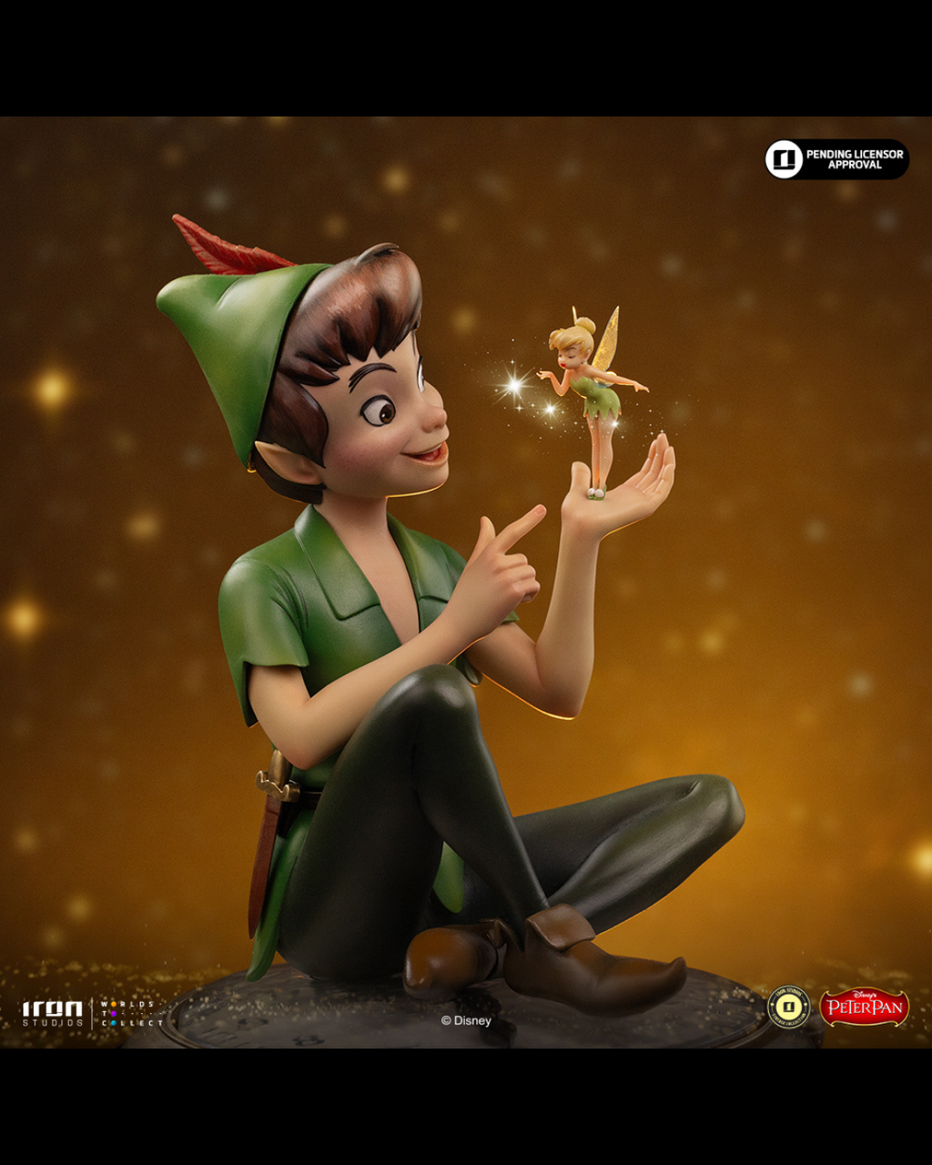 Iron Studios Vintage Collection 1/10 Disney Classics Peter Pan & Tinkerbell