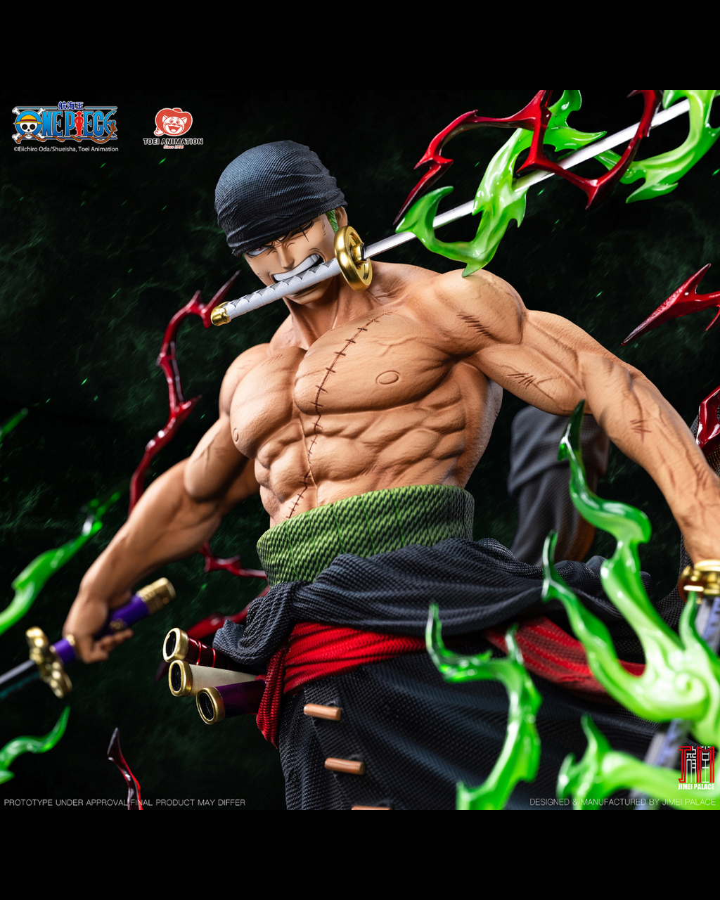Jimei Palace 1/6 One Piece Legendary Straw Hat Crew Series Roronoa Zoro Statue - Premium Ver.