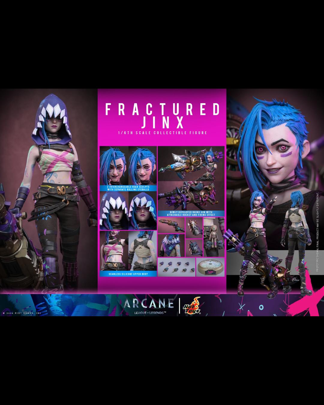 Hot Toys TMS183 1/6 Arcane : Fractured Jinx