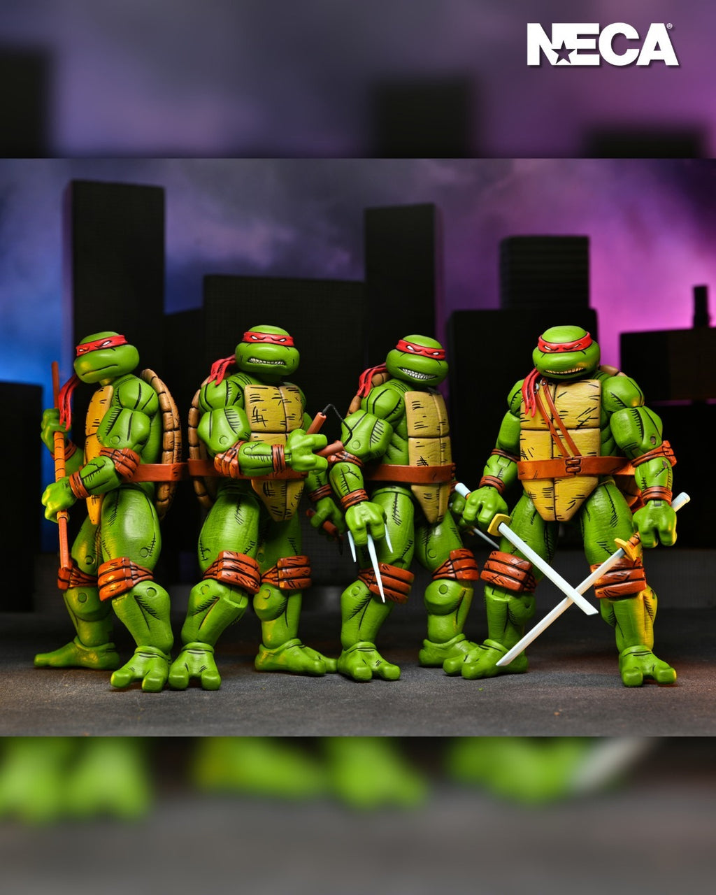 NECA 7" TMNT "Return to New York" (Mirage Comics) 4 Pack