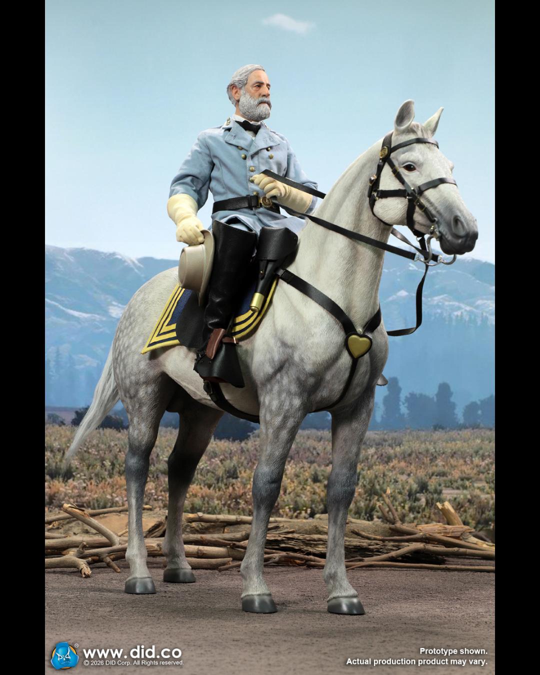 DID E60086 1/6 Civil War White War Horse (Standing)