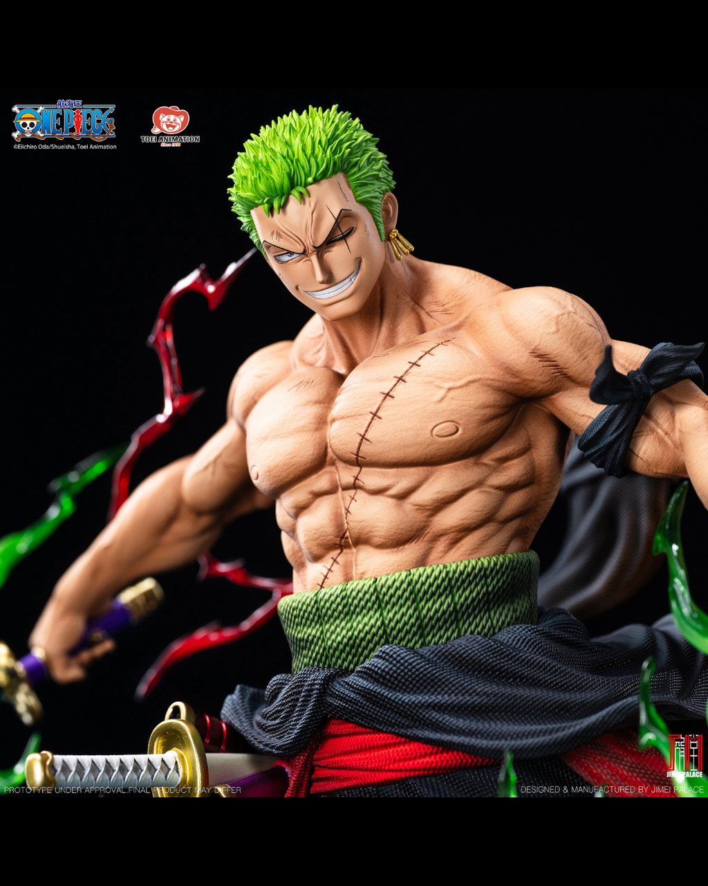 Jimei Palace 1/6 One Piece Legendary Straw Hat Crew Series Roronoa Zoro Statue - Premium Ver.