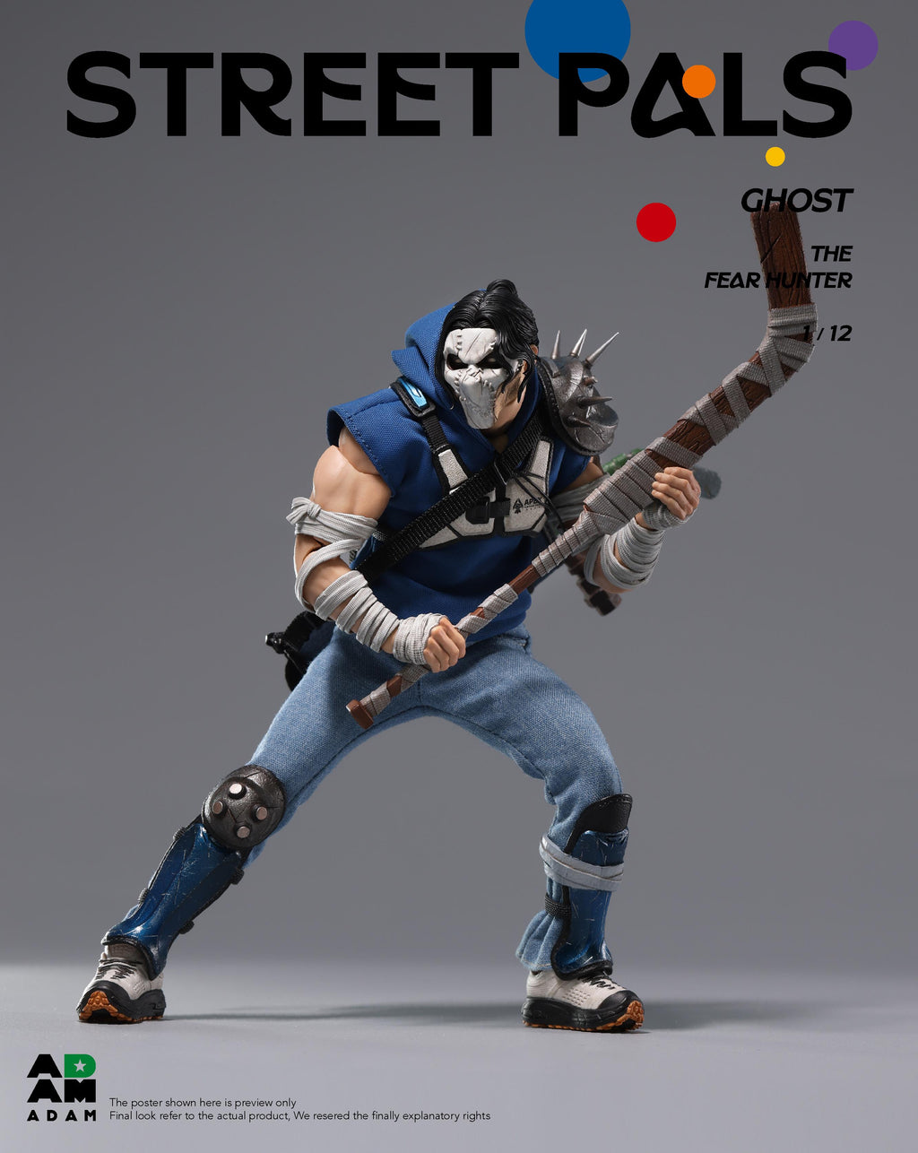 ADAM ADG-001 1/12 Street Pals Ghost The Fear Hunter