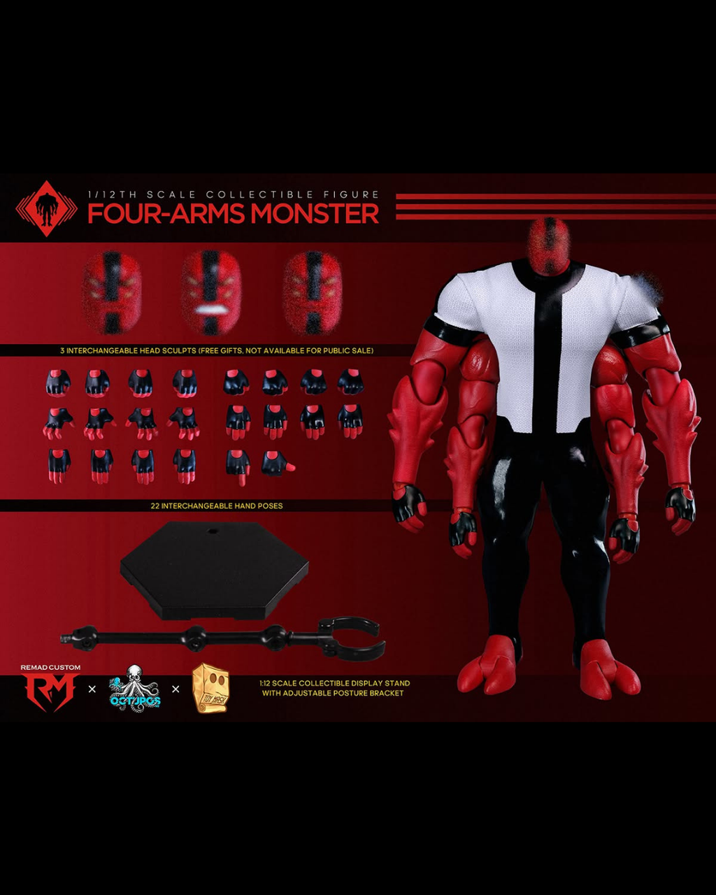 Remad Custom RM-031 1/12 Four-Arms Monster