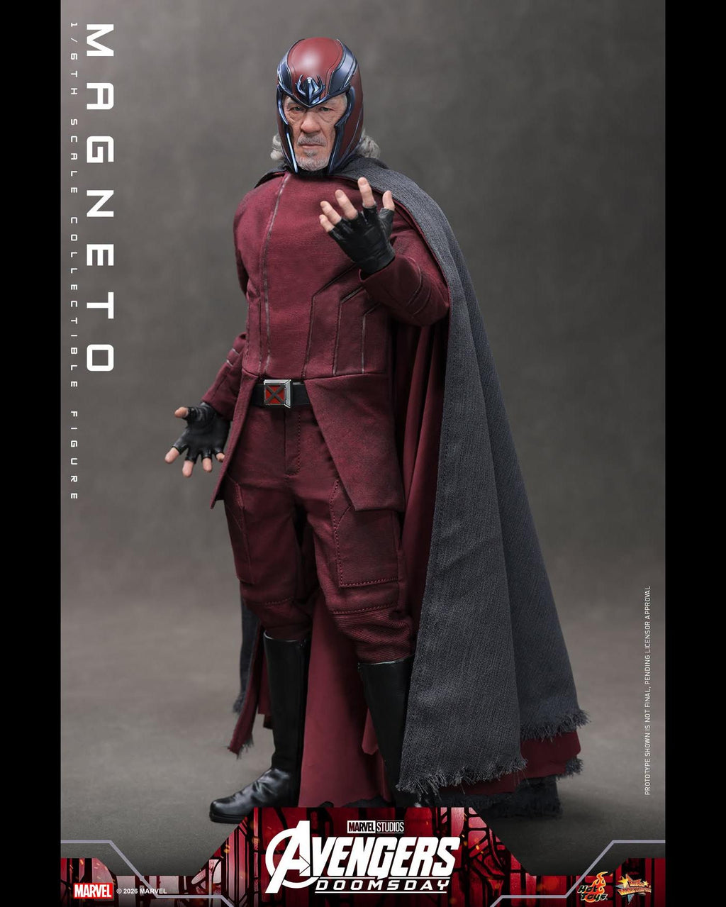 Hot Toys MMS912 1/6 Avengers Doomsday Magneto (Regular Ver.)