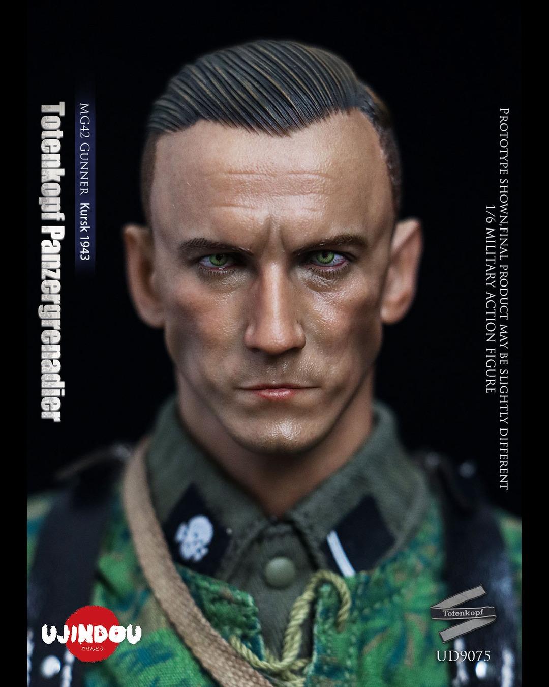 UJINDOU UD9075 1/6 WWII Totenkopf Panzergrenadier MG42 Gunner Kursk (1943)