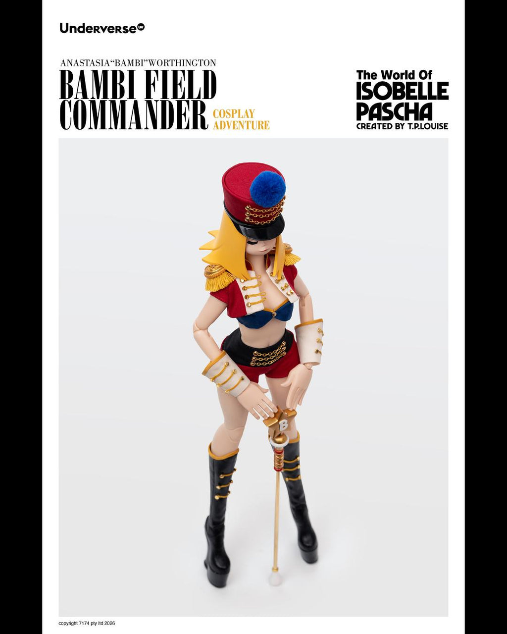 Underverse UV202615-1 1/6 Isabelle Pasha Series Cosplay Series Field Commander Bambi