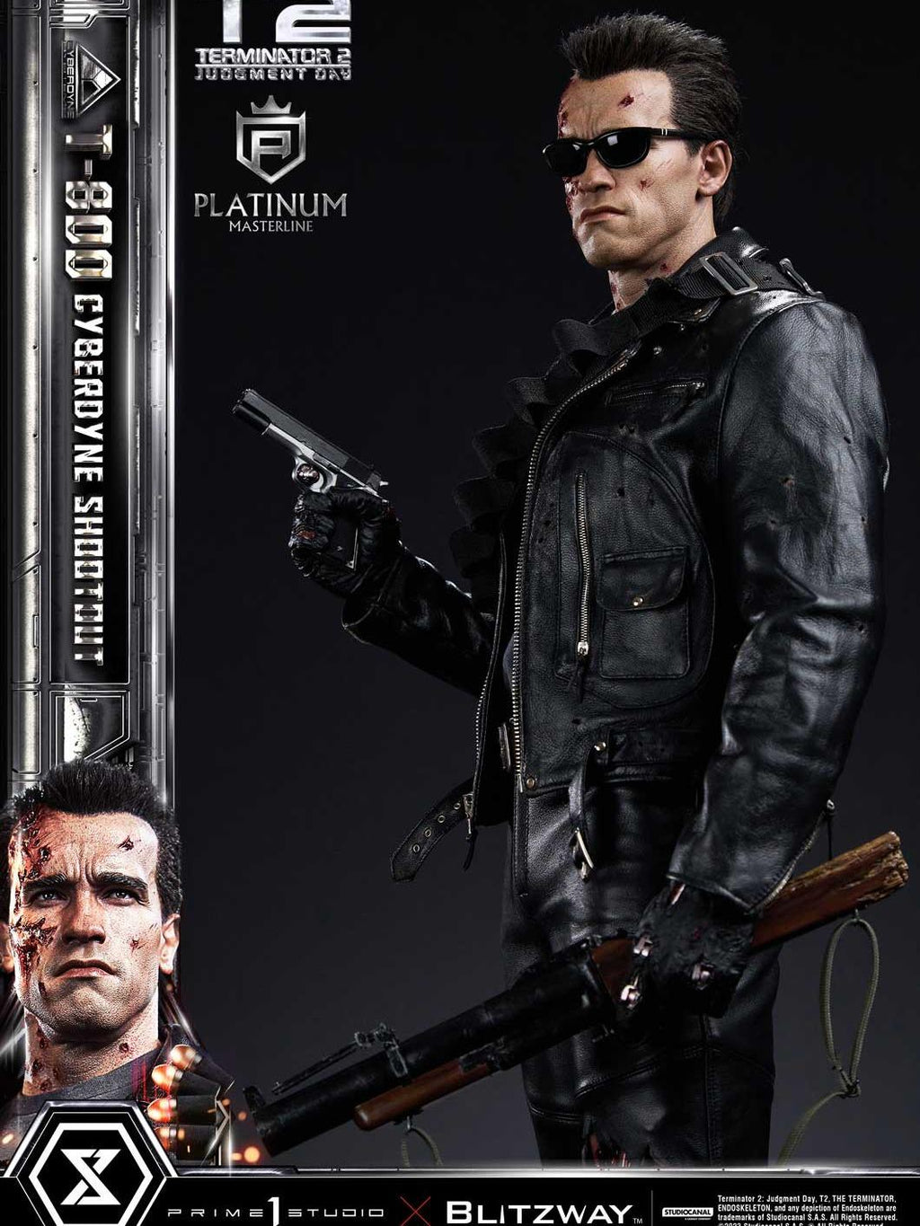 Prime 1 Studio PLMT2-01 1/3 Terminator 2 T-800 Cyberdyne Shootout