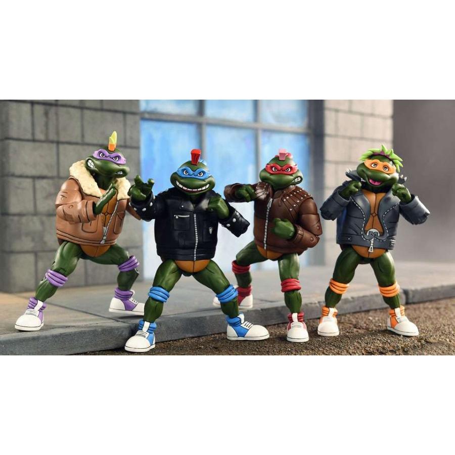 NECA 7" TMNT Cartoon Punk Disguise Turtles 4-Pack