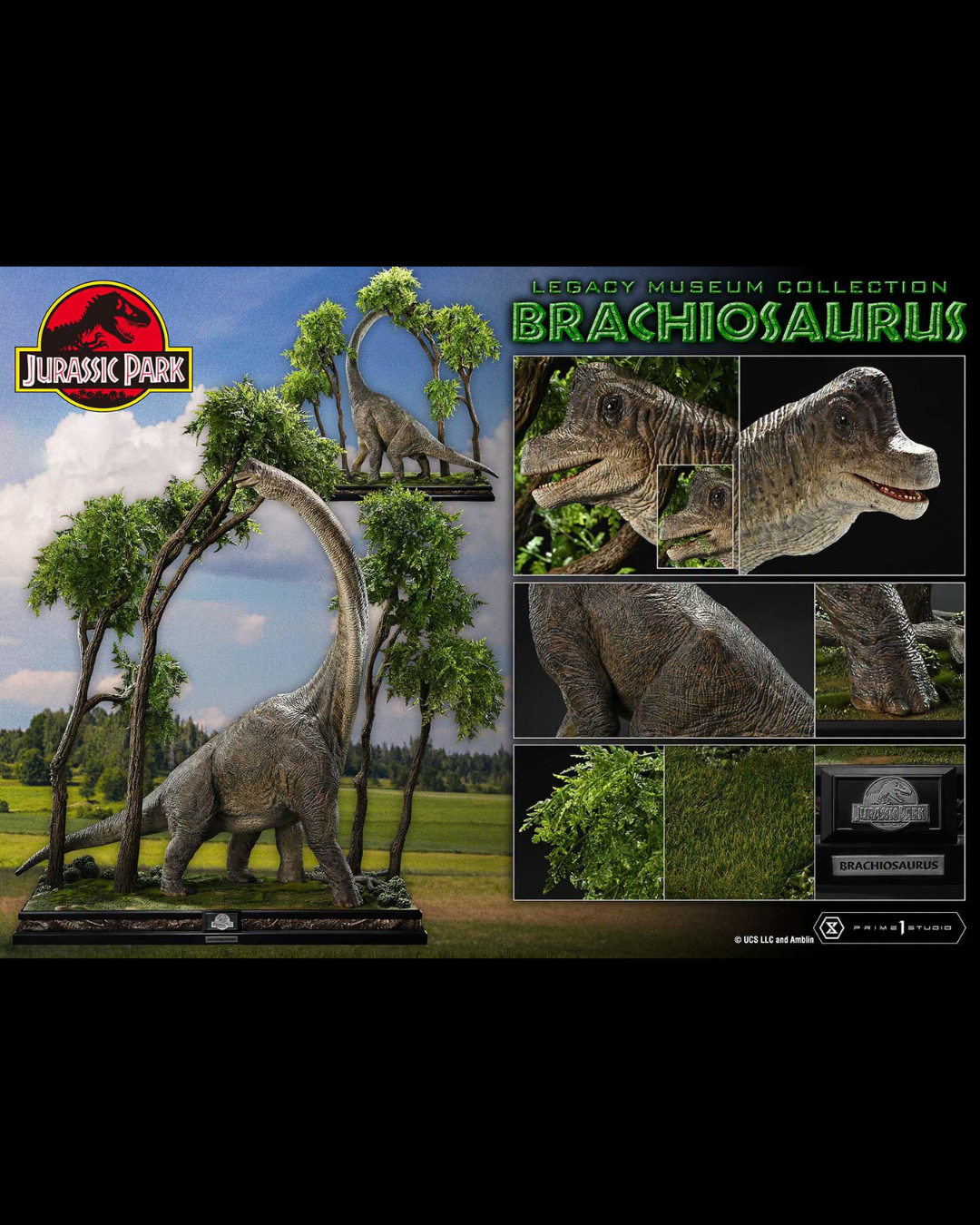 Prime 1 Studio 1/15 Legacy Museum Collection : Welcome to Jurassic Park - Brachiosaurus - Reg Ver.