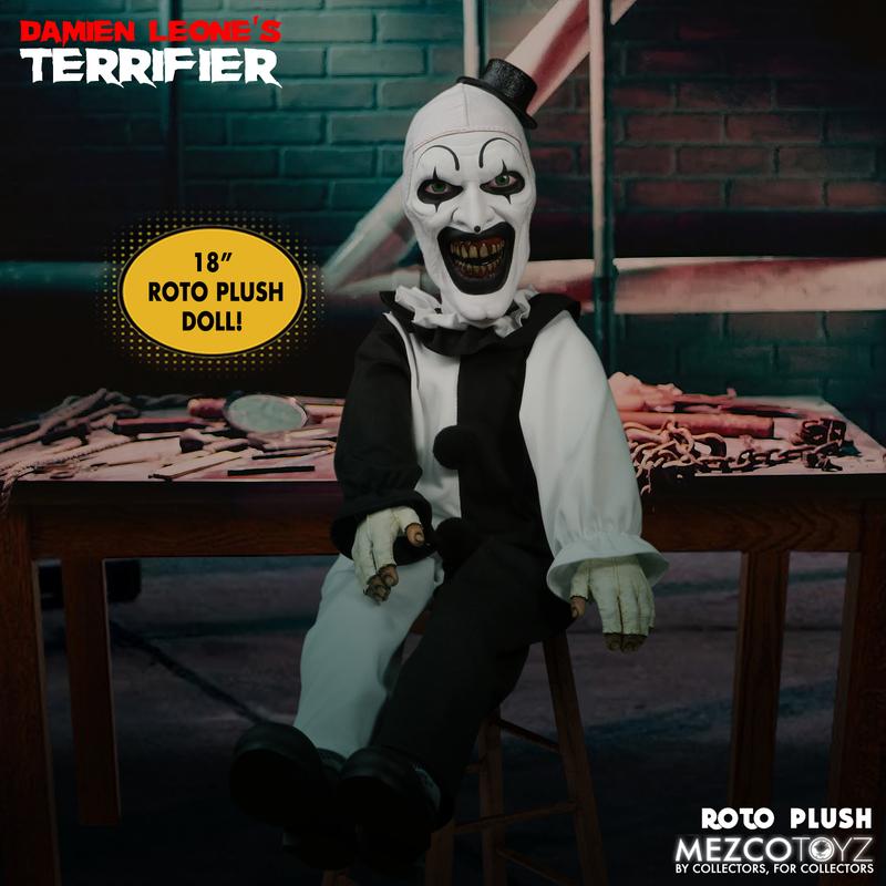 Mezco Toyz 18” MDS ROTO PLUSH : Terrifier Art the Clown