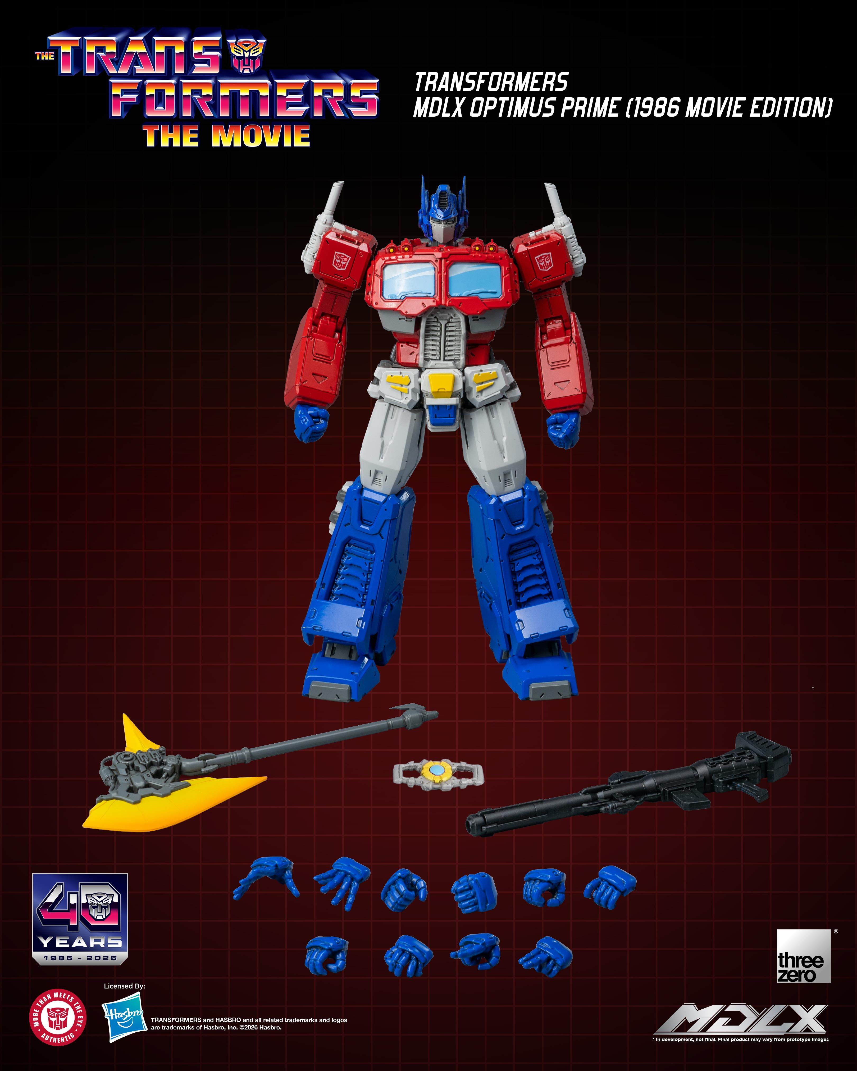 Threezero 3Z1161 Transformers MDLX Optimus Prime (1986 Movie Edition)