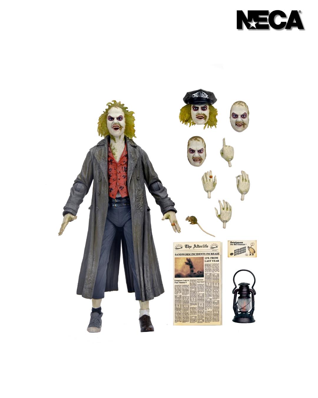NECA 7” Ultimate Beetlejuice (1988) The Bio-Exorcist Tour Guide