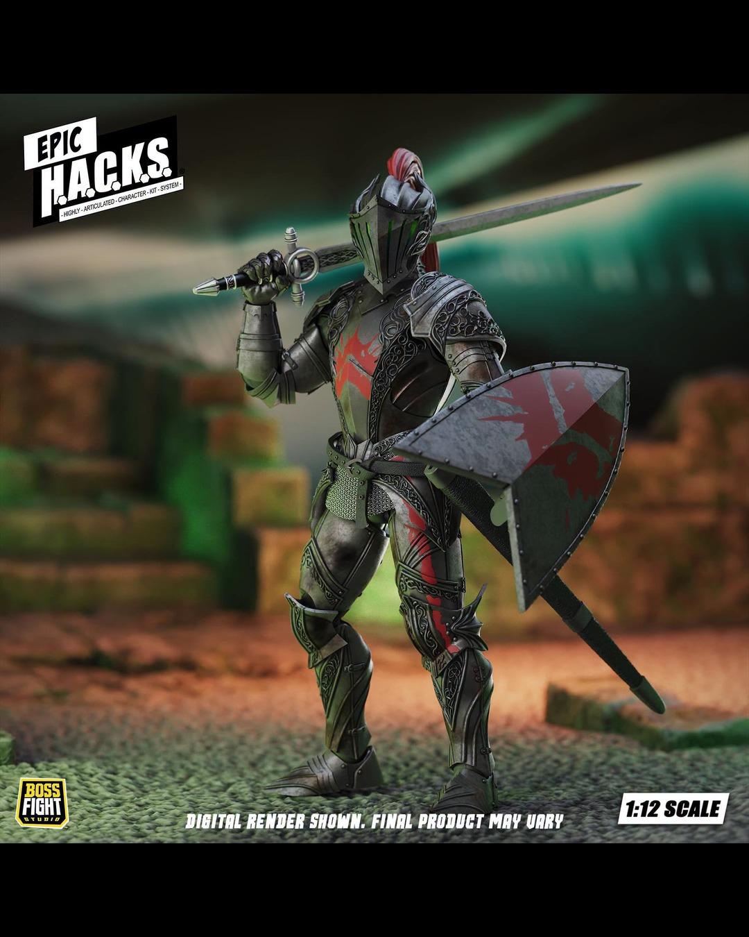 Boss Fight Studio 1/12 Epic HACKS Core Wave 2 : Dire Knight (Enchanted Armor)