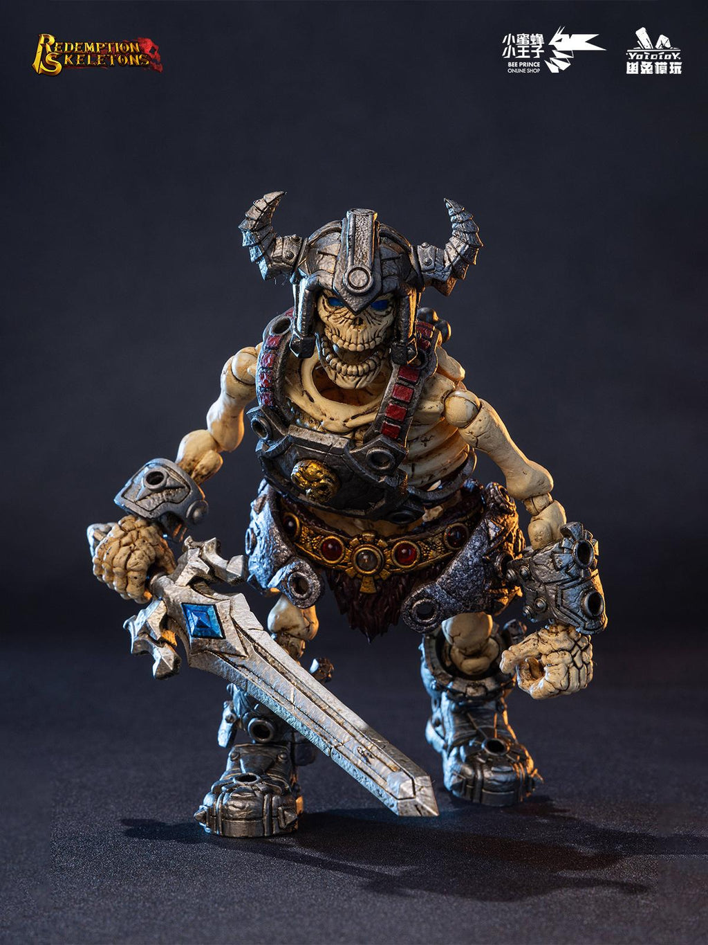 YOTO Toys YTSS-004 1/12 Skeleton Legion Fierce Battle Against the Hero - The Skeleton Berserker