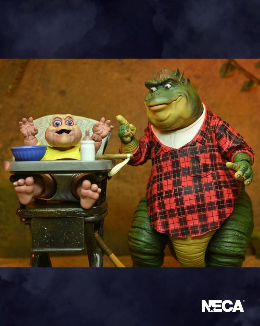 NECA Dinosaurs - 7" Ultimate Earl Sinclair & Baby Sinclair Set