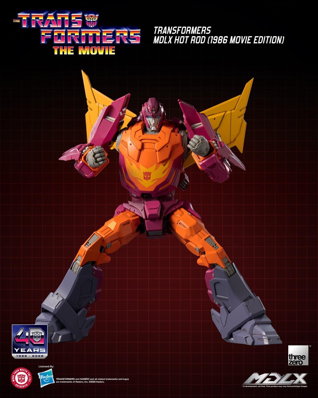 Threezero 3Z1125 Transformers MDLX Hot Rod (1986 Movie Edition)