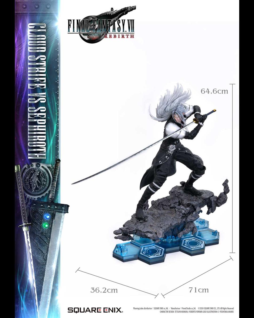 Prime 1 Studio 1/4 Square Enix Masterline Final Fantasy VII Rebirth Cloud Strife vs Sephiroth