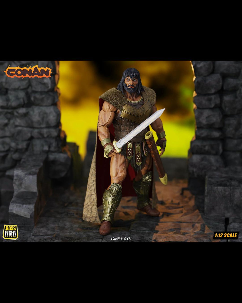 Boss Fight Studio Epic HACKS CTB006 1/12 Conan - King Conan : Ruler of Aquilonia
