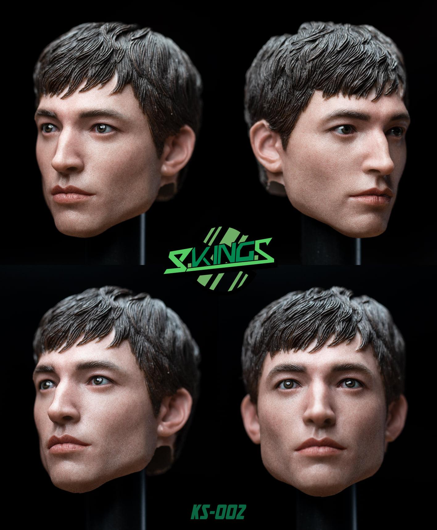S.KING.S SKS-002 1/6 The Flash Barry Allen Headsculpt Head Sculpture
