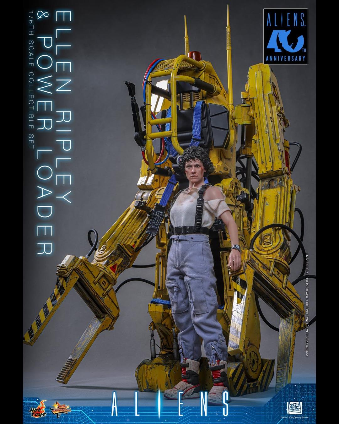 Hot Toys MMS923 1/6 Aliens (1986) Ellen Ripley & Power Loader Collectible Set
