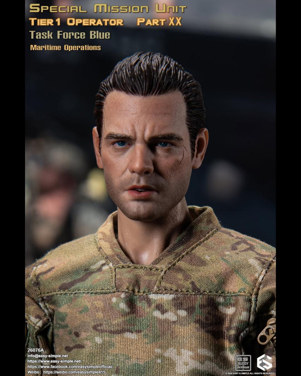 Easy&Simple 26076A 1/6 SMU Tier 1 Operator Part XX Task Force Blue (Maritime Operations)