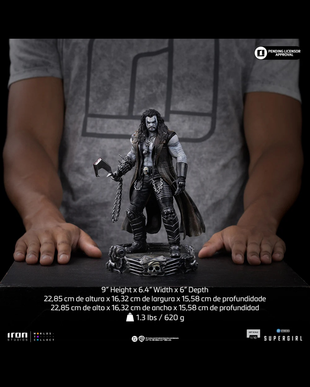 Iron Studios Art Scale 1/10 Supergirl : Woman of Tomorrow - Lobo Statue