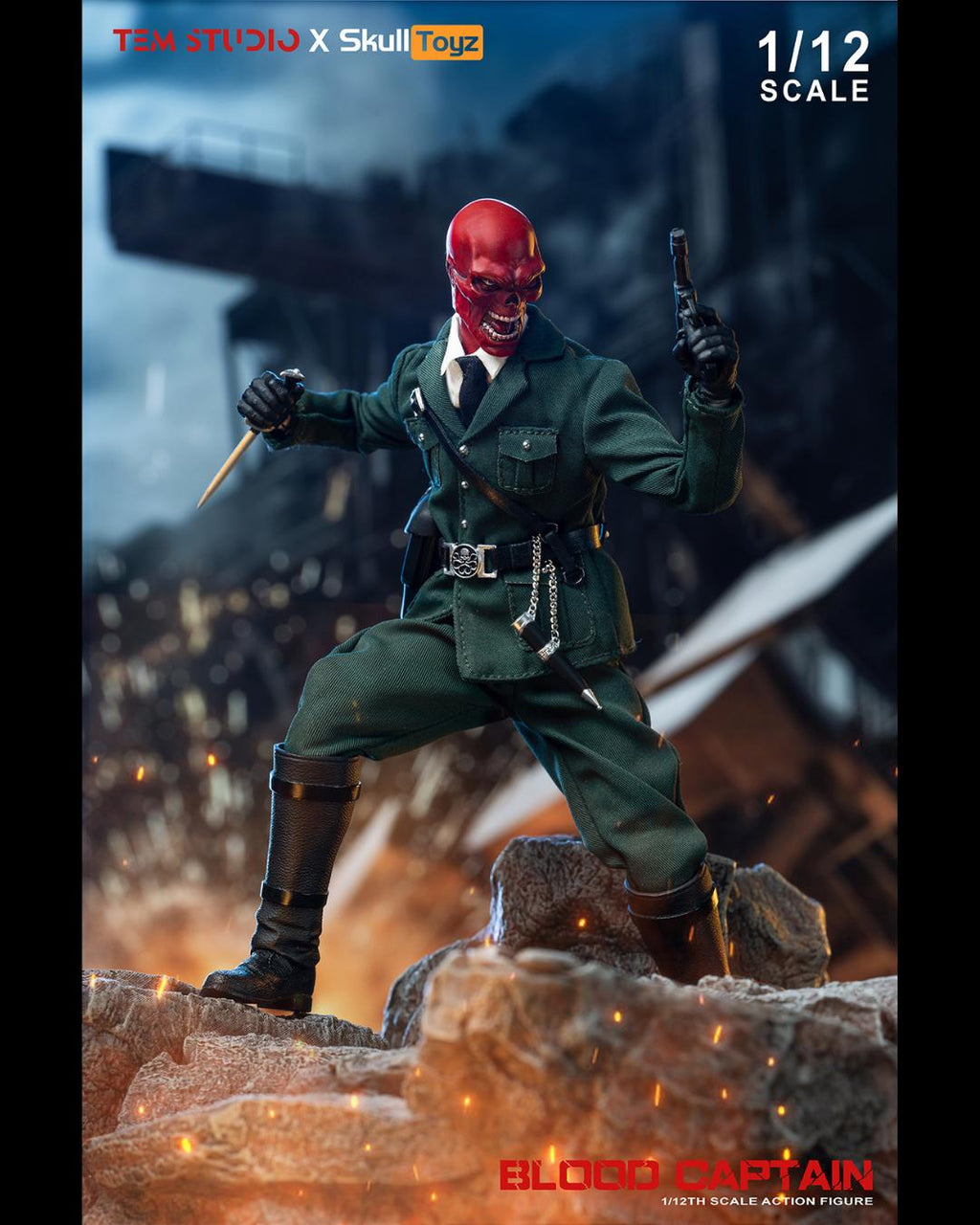 TEM STUDIO TEMS007A 1/12 Blood Captain (Green Uniform)