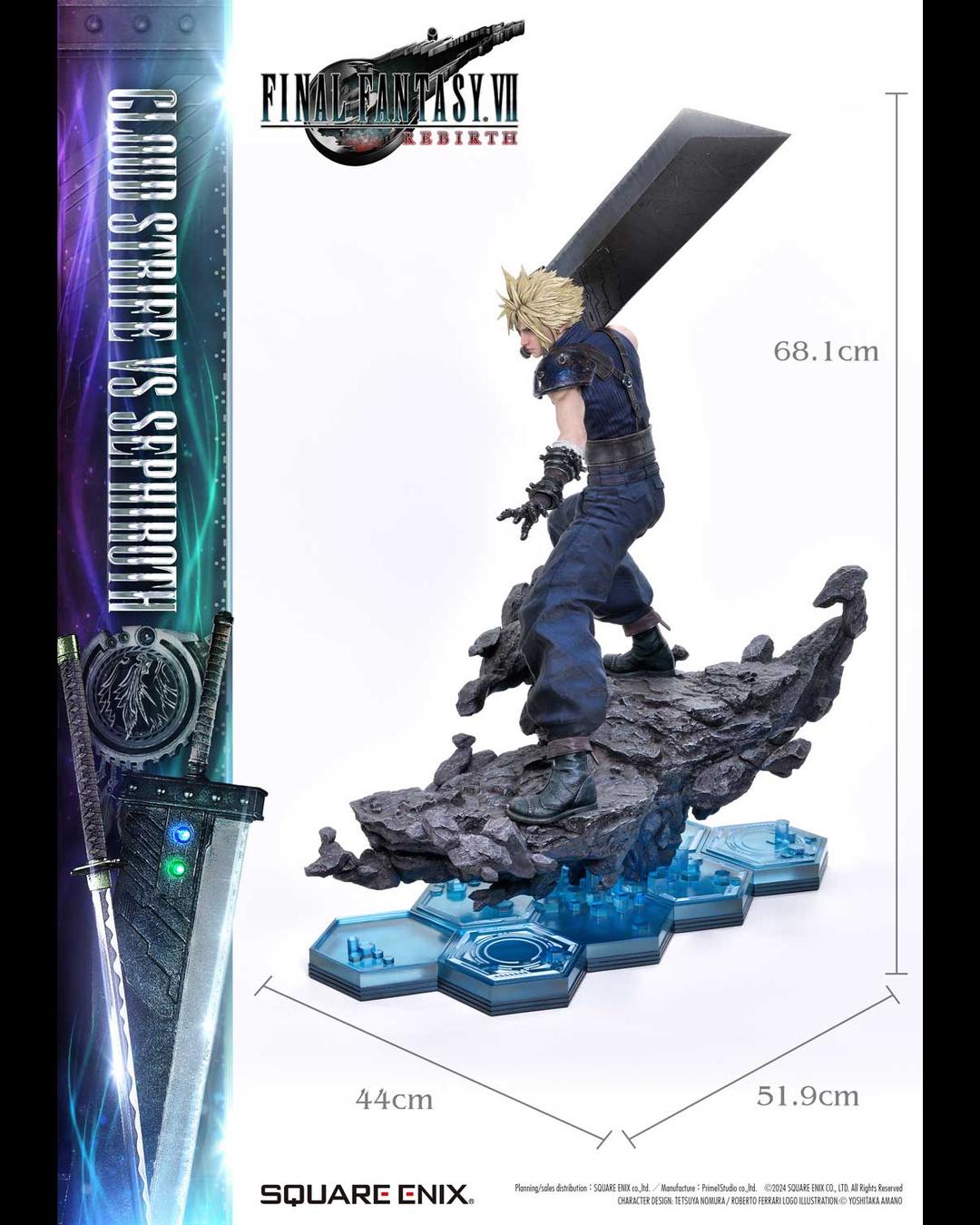 Prime 1 Studio 1/4 Square Enix Masterline Final Fantasy VII Rebirth Cloud Strife vs Sephiroth