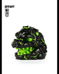 OFFART x Horiren Red Flame Hundred Cats Fortune Head Statue Dark-Green Dark Series Ⅱ Limited Edition