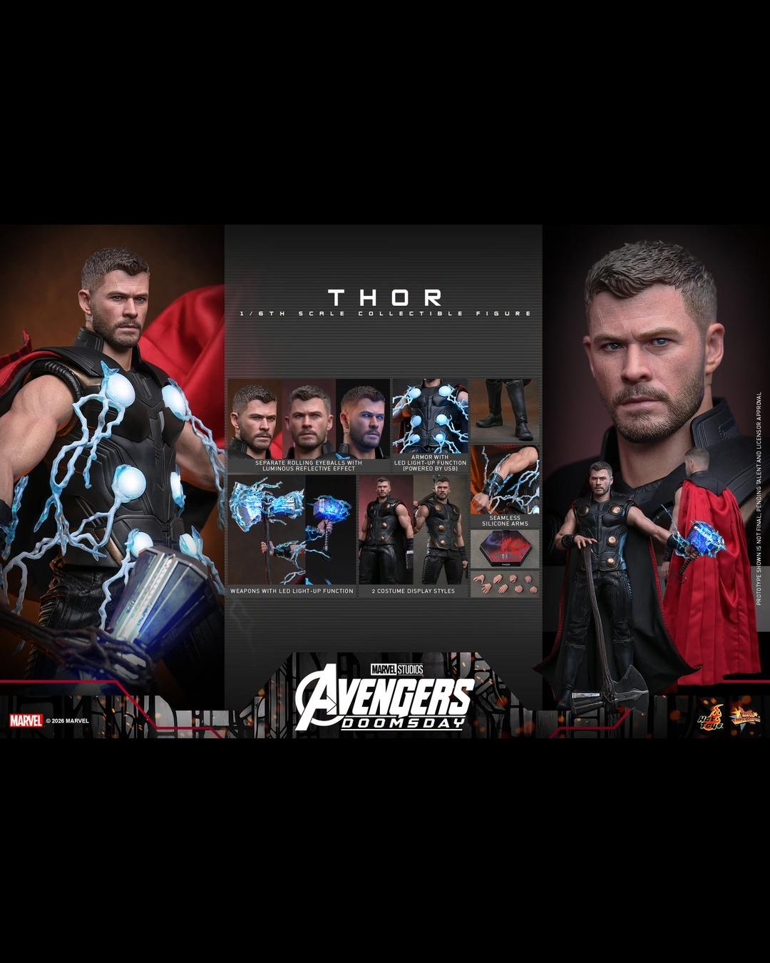 Hot Toys MMS918 1/6 Avengers Doomsday Thor (Standard Ver.)