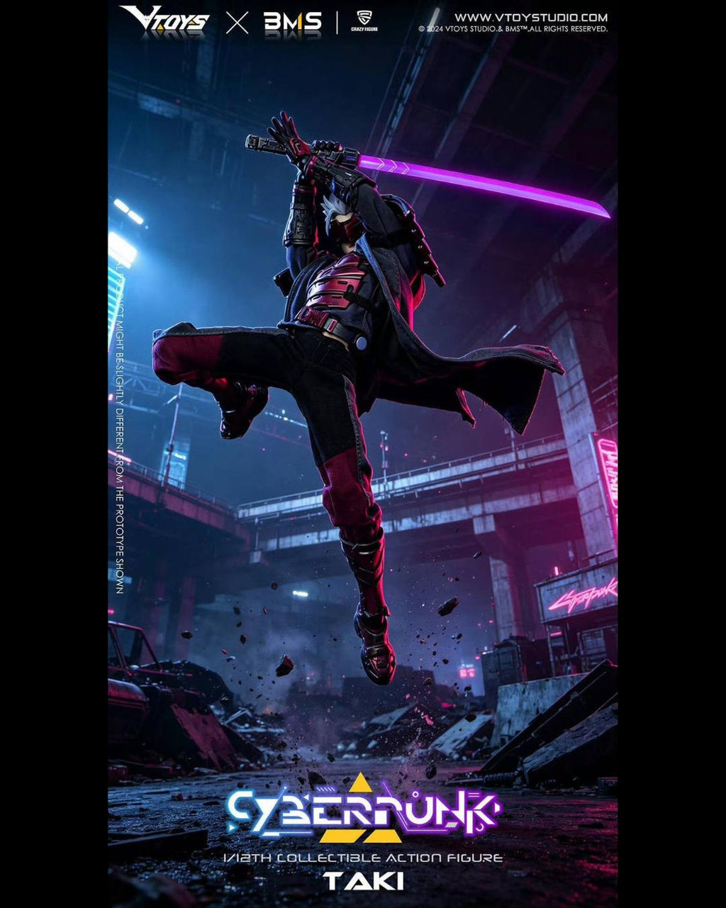 VTOYS x BMS x Crazy Figure VSD012 1/12 Cyberpunk Taki