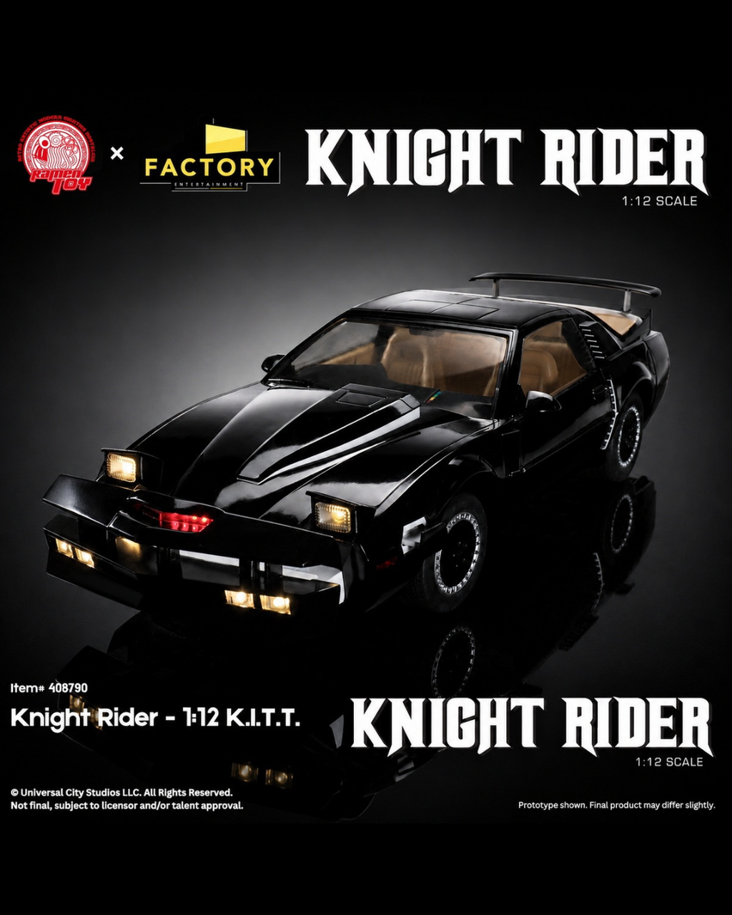 Ramen Toy 408790 1/12 Knight Rider - K.I.T.T.