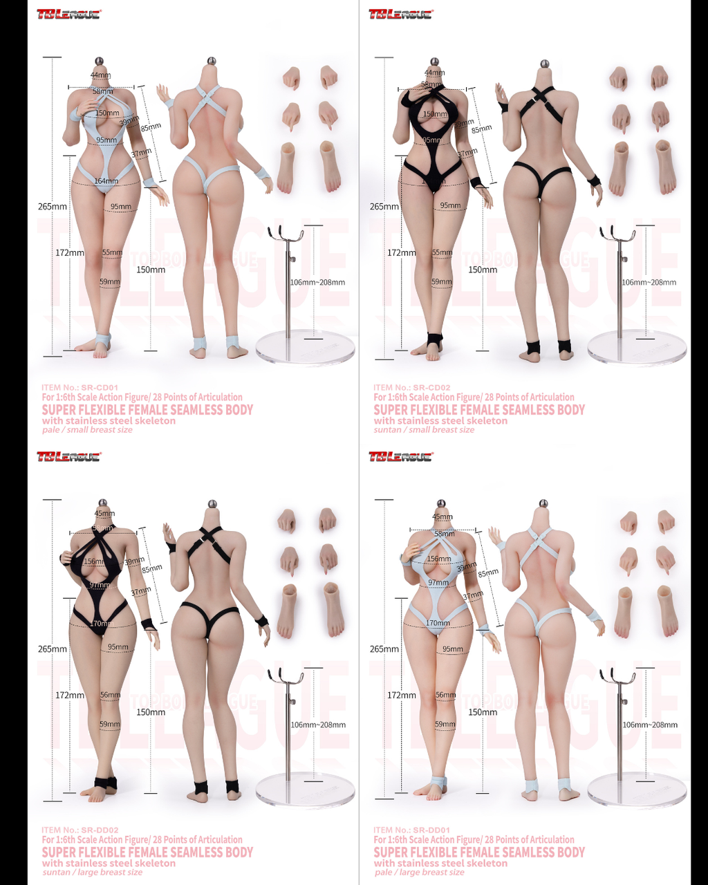 TBLeague 1/6 Platinum Silicone Female Body (Catwoman)