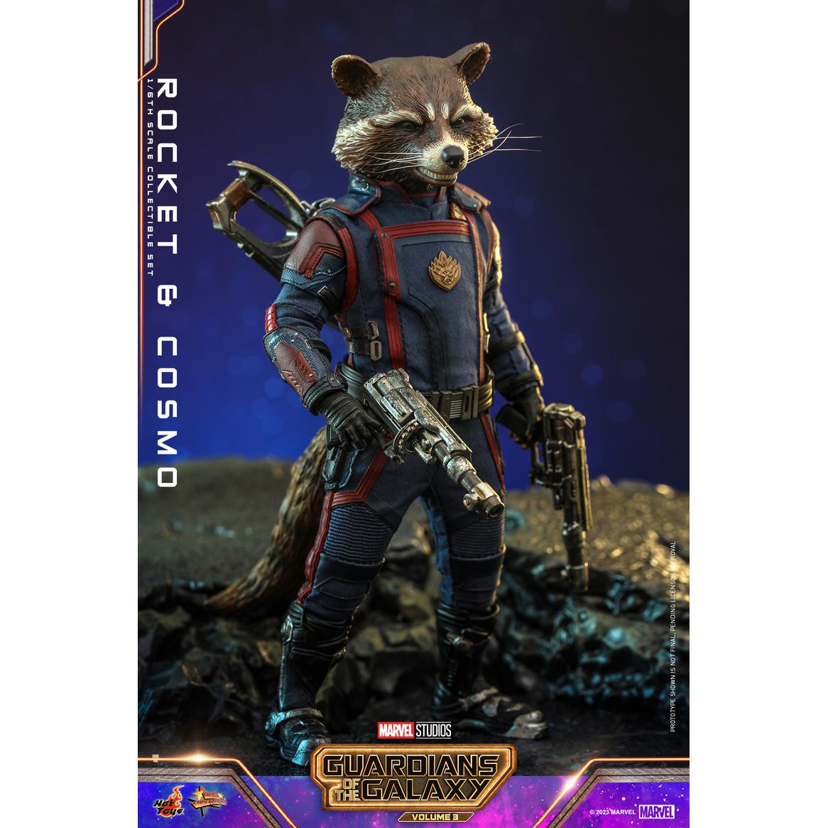 Hot Toys MMS708 1/6 Guardians of the Galaxy Vol. 3 : Rocket & Cosmo