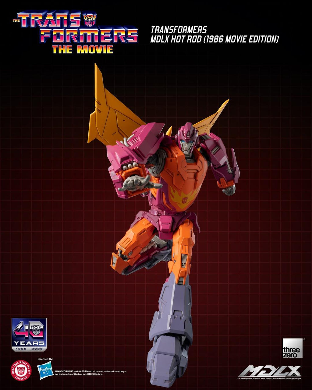 Threezero 3Z1125 Transformers MDLX Hot Rod (1986 Movie Edition)