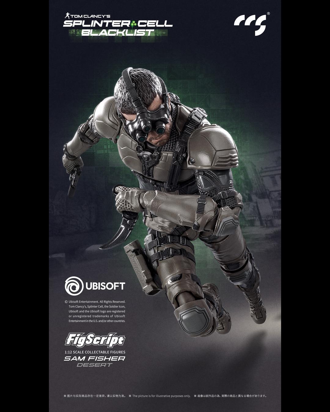 CCS TOYS 1/12 FigScript Splinter Cell : Blacklist - Sam Fisher