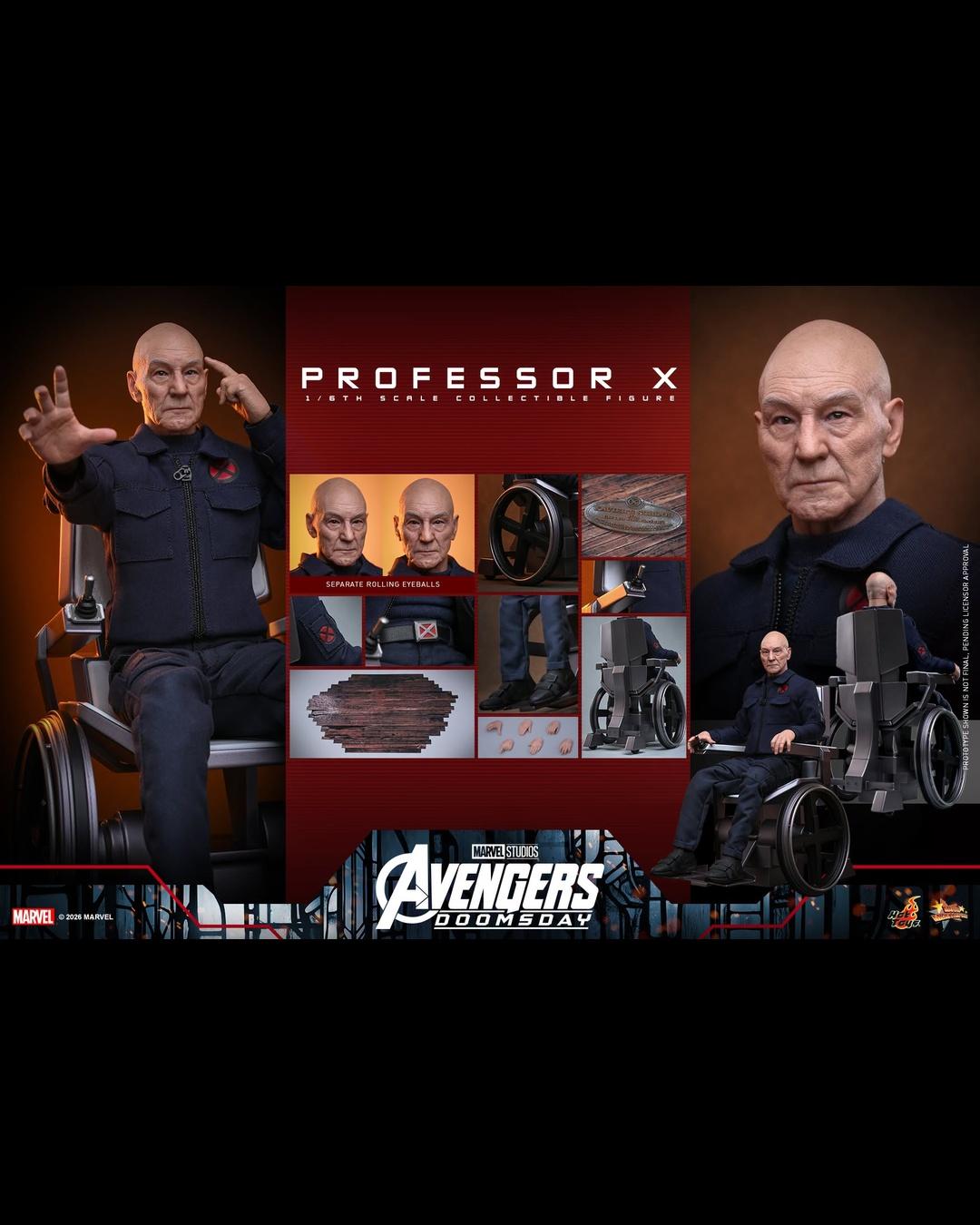 Hot Toys MMS917 1/6 Avengers Doomsday Professor X