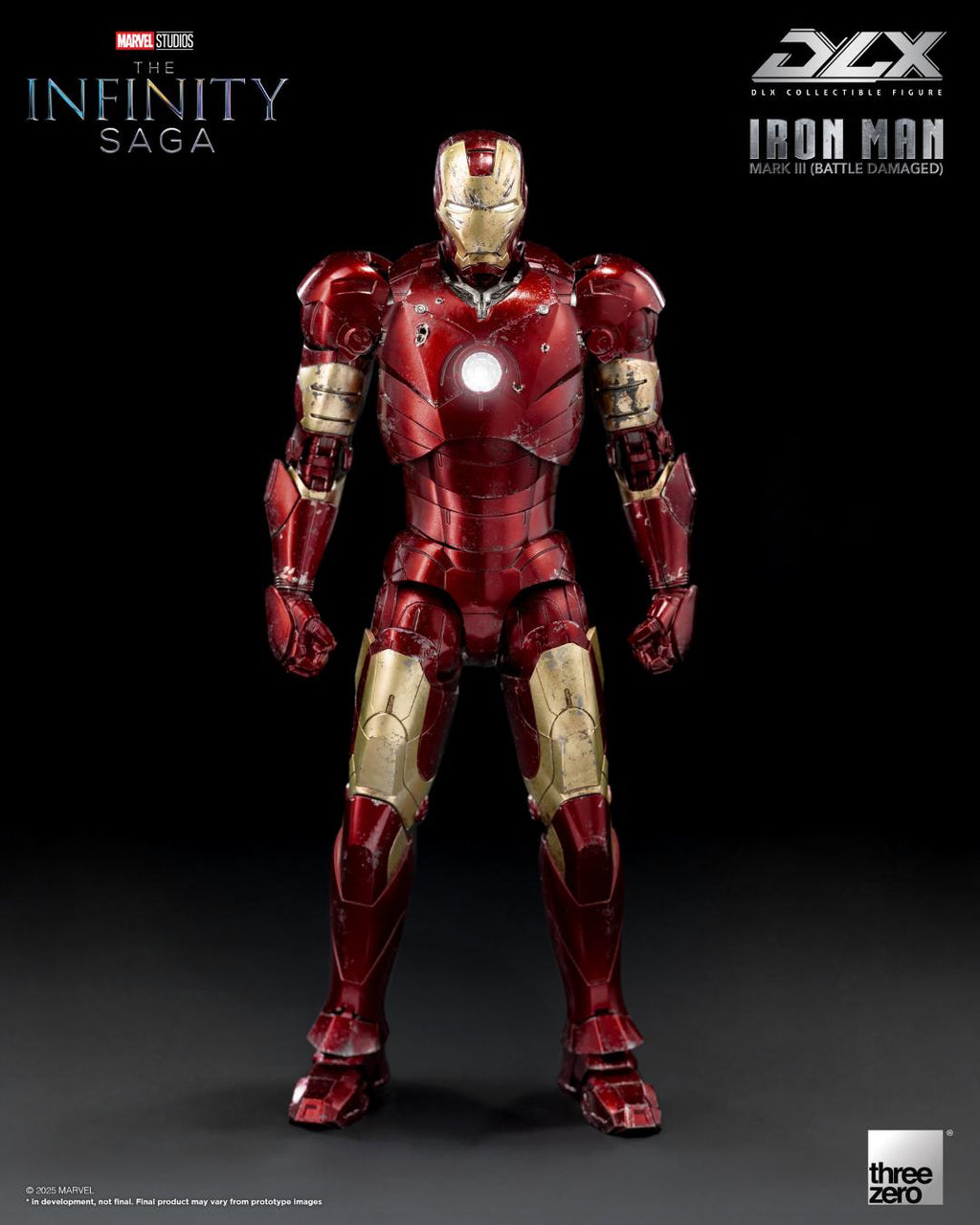 Threezero 3Z0916 1/12 The Infinity Saga DLX Iron Man Mark 3 (Battle Damaged)