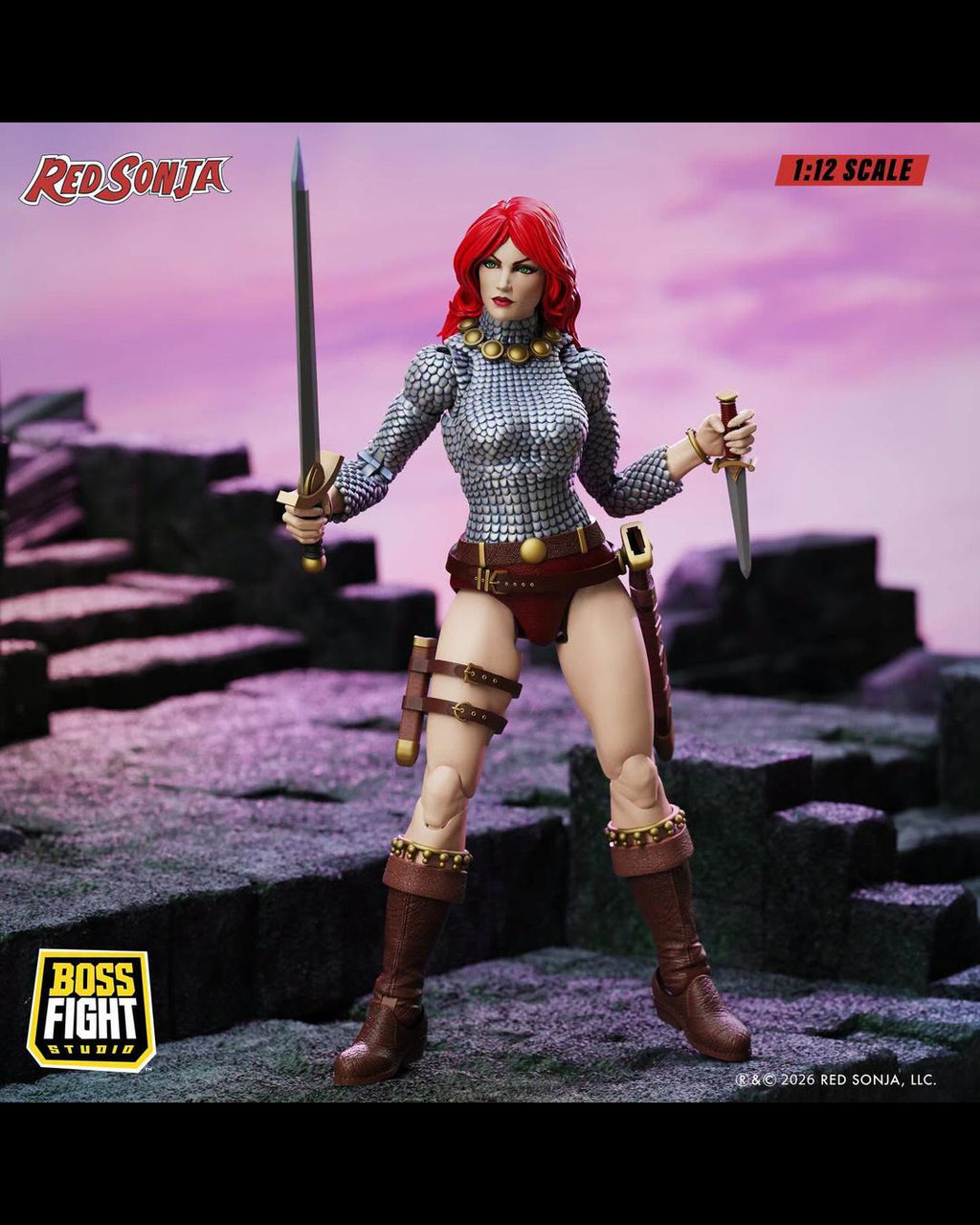 Boss Fight Studio Epic HACKS RS0006 1/12 Red Sonja - Immortal Red Sonja
