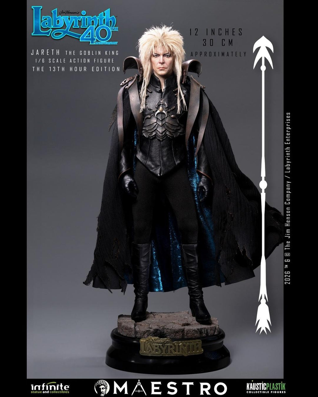 Infinite 1/6 Labyrinth Jareth the Goblin King (13th Hour Edition)