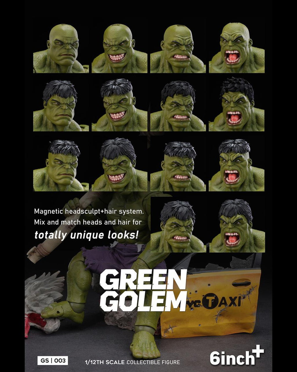 6INCHPLUS GS003 1/12 Green Golem
