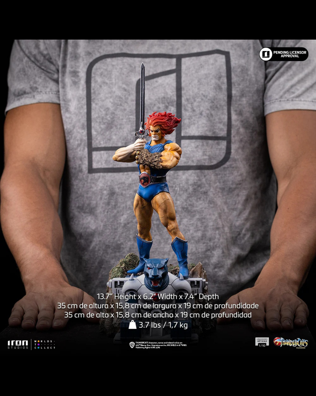 Iron Studios Unleashed Art Scale 1/10 ThunderCats Lion-O