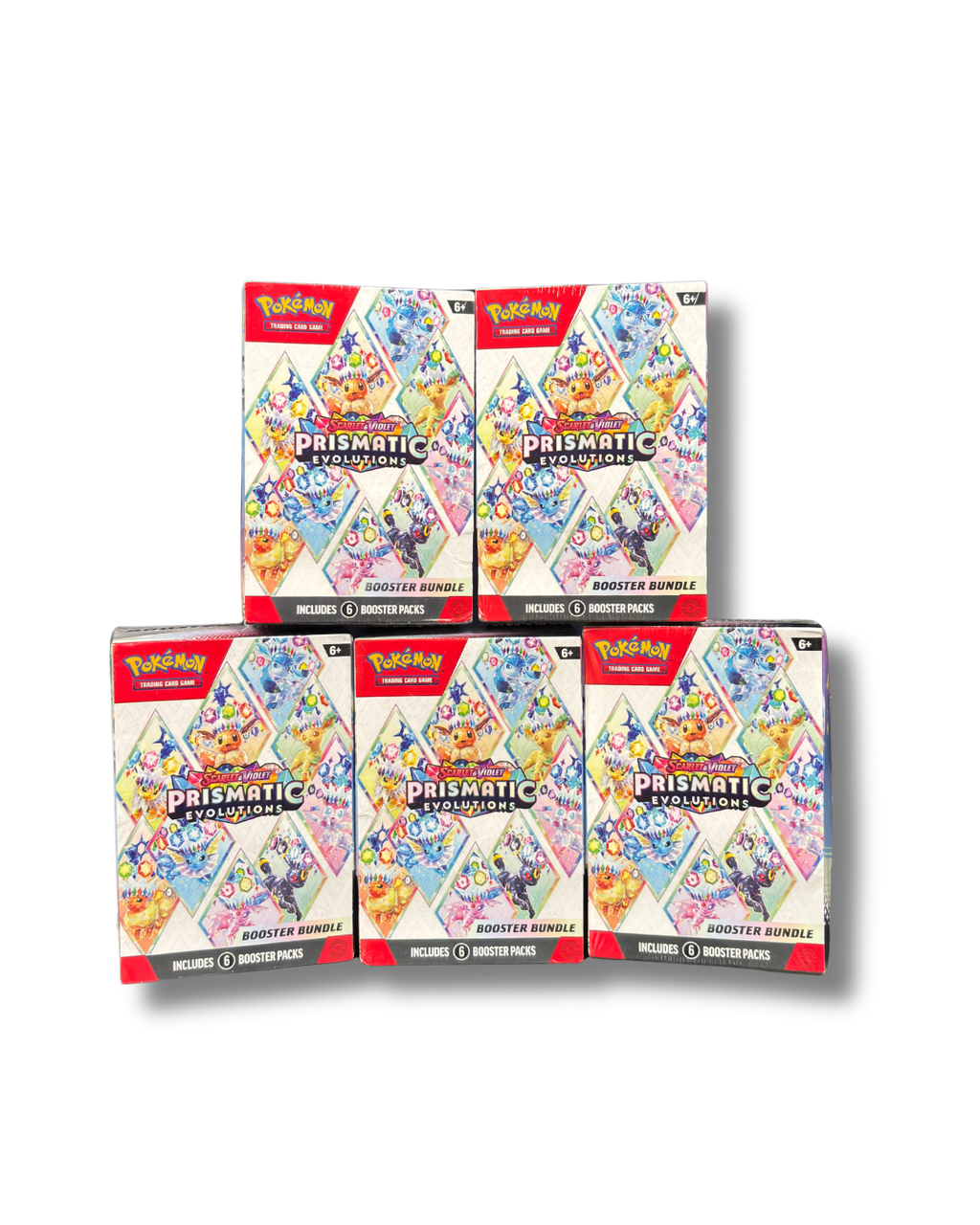 Pokemon TCG : Scarlet & Violet - Prismatic Evolutions Booster Bundle (6 Packs)