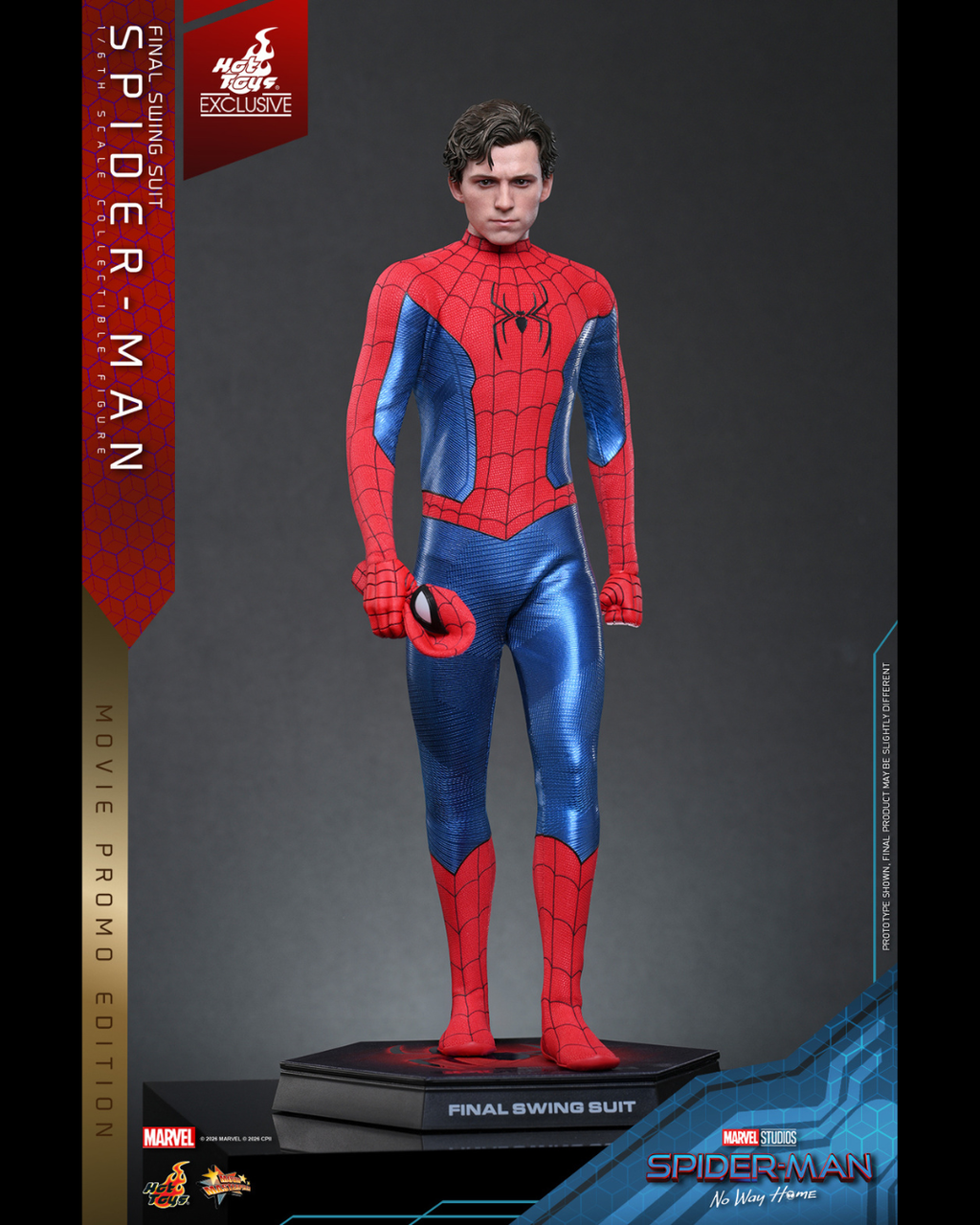 Hot Toys Exclusive MMS862 1/6 Spider-Man : No Way Home - Spider-Man (Final Swing Suit) (Movie Promo Edition)