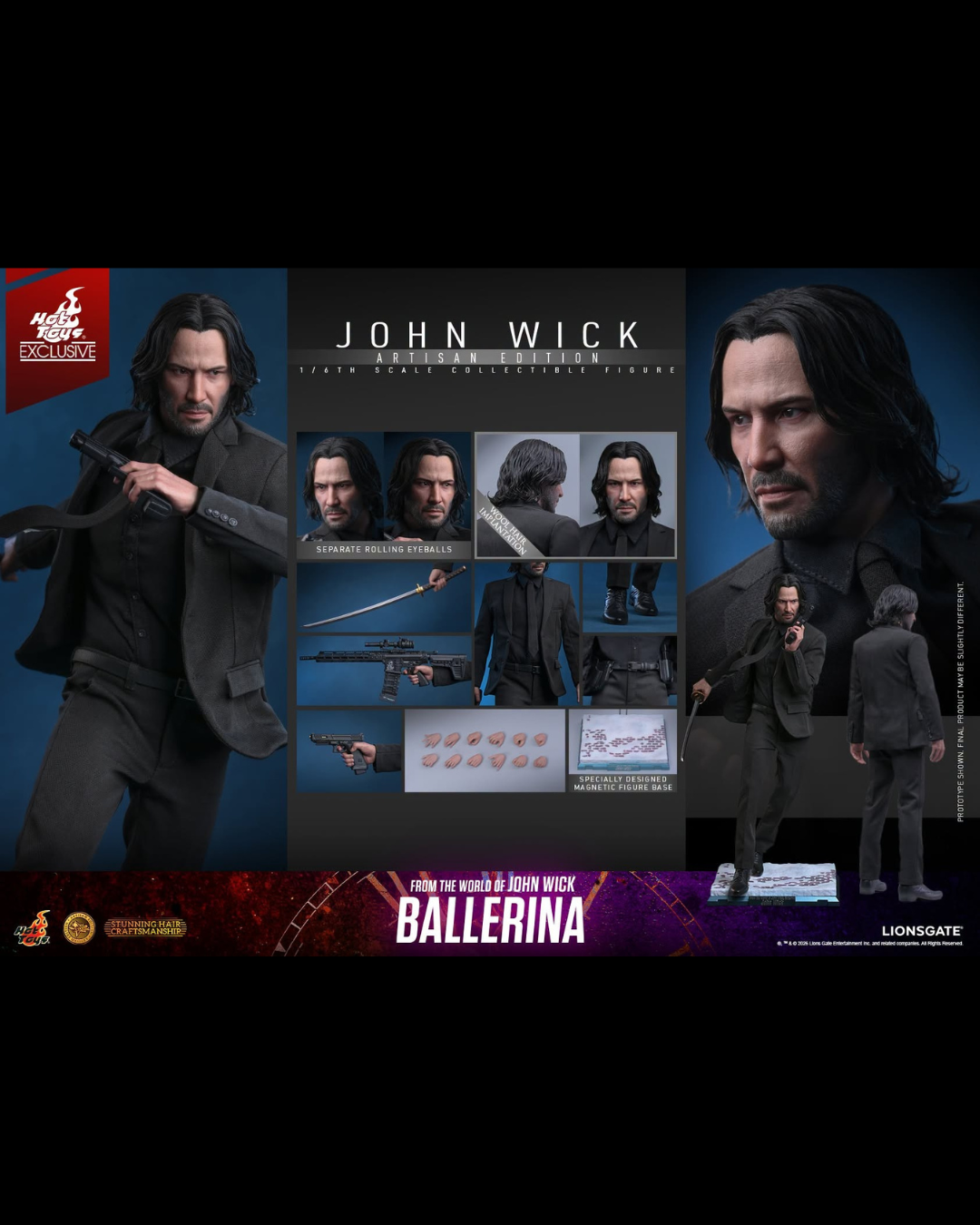 Hot Toys MMS864AE 1/6 Ballerina : John Wick (Artisan Edition)