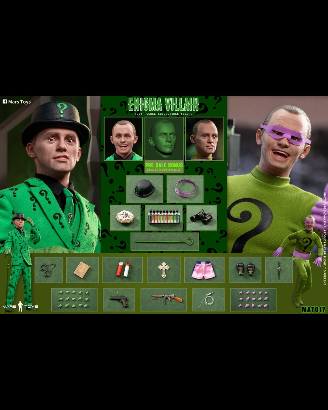 Mars Toys MAT017 1/6 Enigma Villain (Double Set)