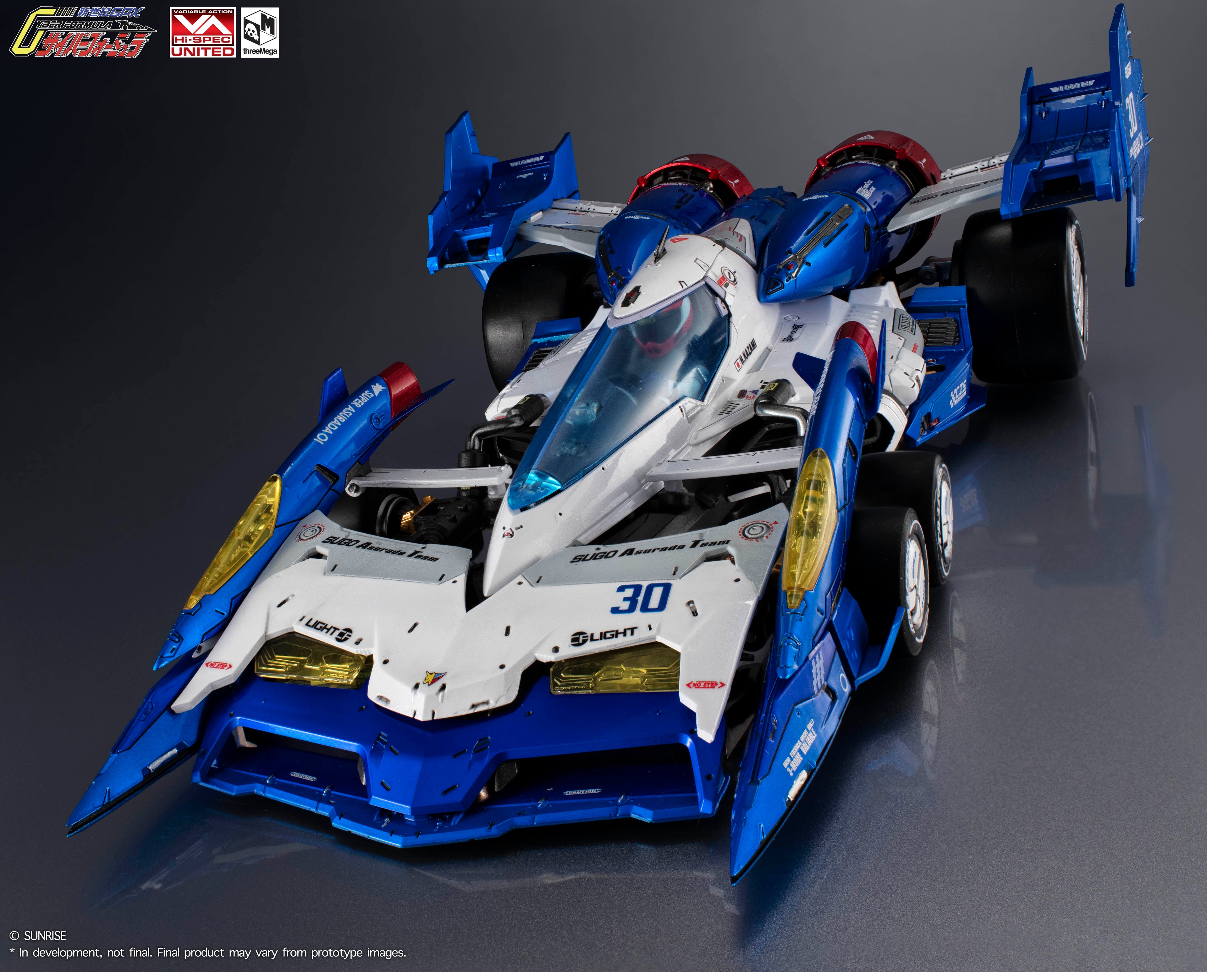 Threezero 3M0562 1/18 Future GPX Cyber Formula VARIABLE ACTION Hi-SPEC UNITED FUTURE GPX CYBER FORMULA SUPER ASURADA 01