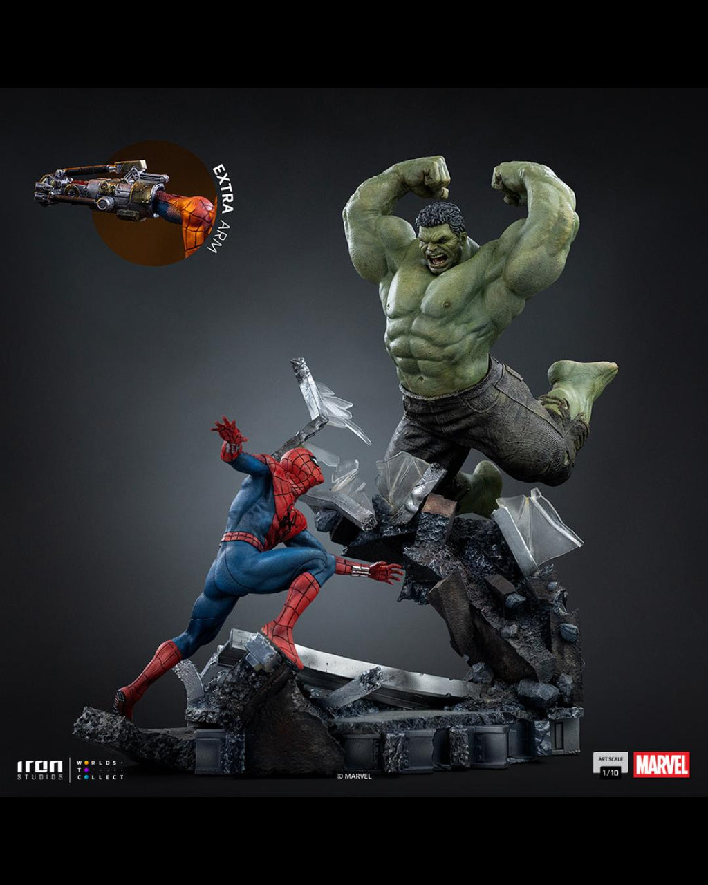 Iron Studios Art Scale 1/10 Spider-Man : Brand New Day - Spider-Man Vs Hulk